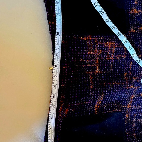 Red Valentino skirt with packets fully lined back zipper tweed 100% authentic - Picture 8 of 11